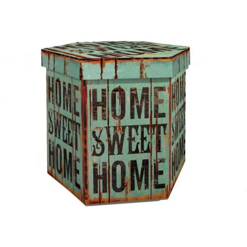 Heinner Taburet pliabil cu spatiu depozitare sweet home, 38x38x43 cm, model home sweet-home