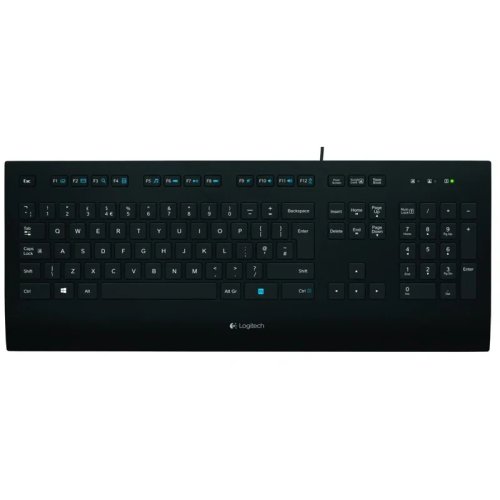 Tastatura logitech comfort k280e, usb, negru