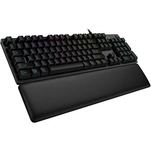 Tastatura mecanica gaming logitech g513, romer g blue, negru
