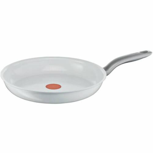 Tigaie tefal ceramiccontrol induction c9080452, 24 cm, thermo-spot, alb