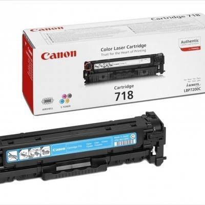 Canon Toner crg718c, toner cartridge for lbp-7200cdn (2.900 pgs, 5%) cr2661b002aa