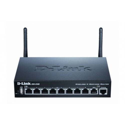 Unified service router wireless n, 8x 10/100/1000 mbps dsr-250n