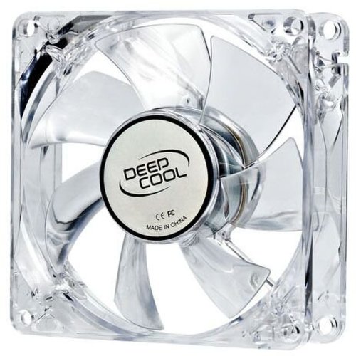 Ventilator deepcool xfan 80l/b clear 80mm led fan
