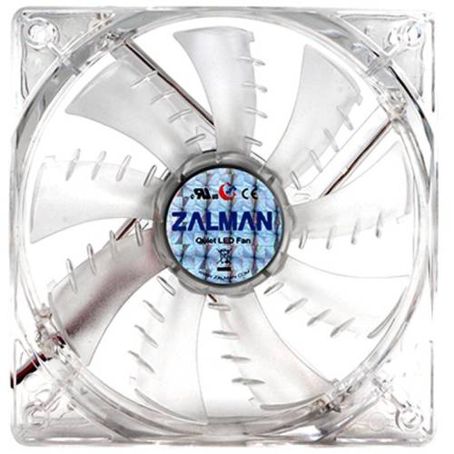 Ventilator zalman zm-f1 led(sf) 80mm shark fin blue led fan