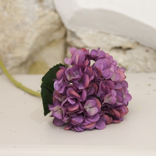 Floare decorativa hortensia mov 46 cm