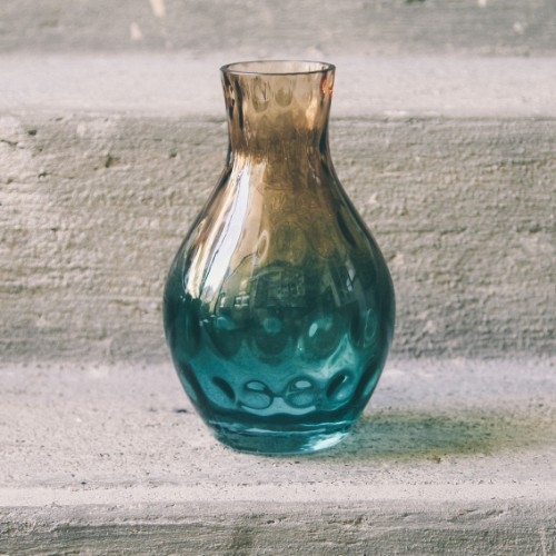 Vaza fancy blue din sticla 20 cm