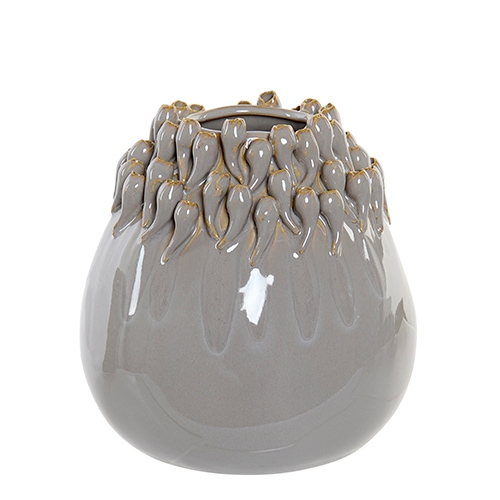 Vaza grey din ceramica gri 18 cm