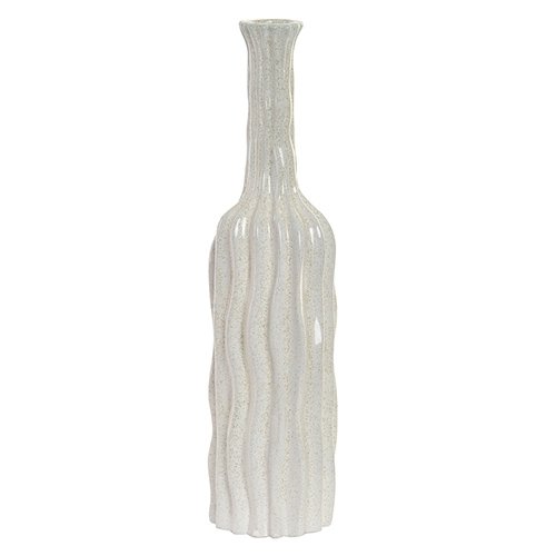 Vaza lines din ceramica alba 42 cm