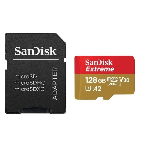Sandisk card memorie micro sdxc extreme 128gb cu adaptor