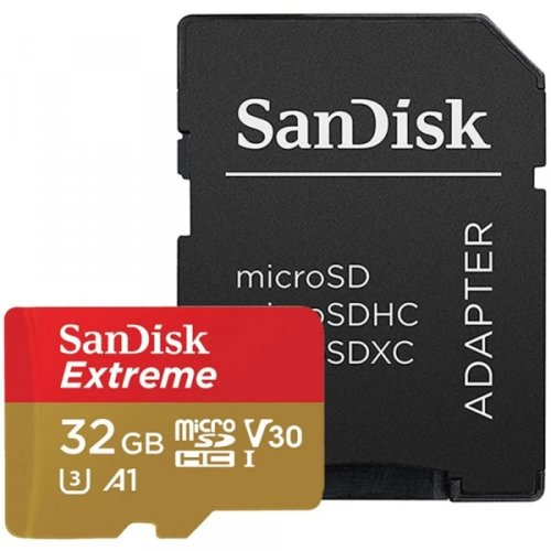 Sandisk card memorie microsd 32gb de 100mb s v30 microsdxc uhs-i