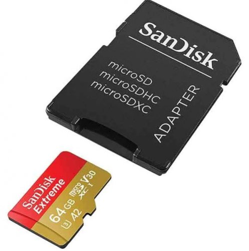 Sandisk card memorie microsd 64gb de 160mb s v30 microsdxc uhs-i