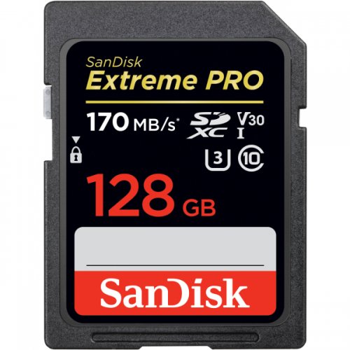 Sandisk extreme card memorie sdxc 170mb s 128gb