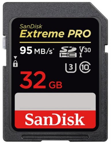 Sandisk extreme pro card memorie sdhc uhs-i 32gb 90mb s