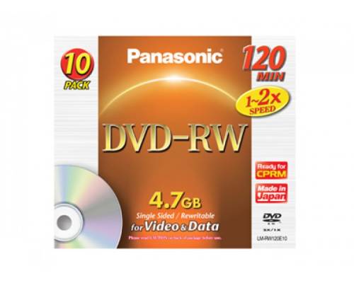 Disc dvd-rw Panasonic lm-rw120e10 4,7 gb 1-2x