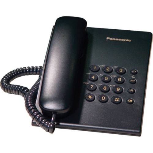 Telefon analogic Panasonic kx-ts500fxb negru, testare in showroom
