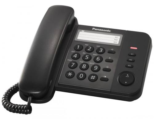 Telefon analogic Panasonic kx-ts520fxb, negru