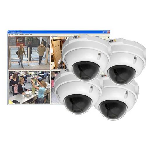 Kit format 4 camere axis m3004-v ce include un cd - axis camera companion video management software ce