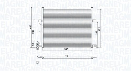 Radiator ac condensator potrivit bmw z4 (e85), z4 (e86) 2.0-3.2 12.02-02.09