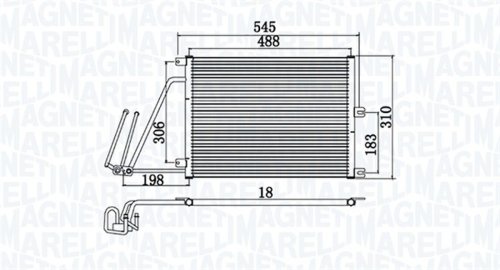 Radiator ac condensator potrivit opel vectra b 2.0d 2.2d 06.97-07.03