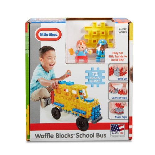 Blocuri de constructie autobuz scolar little tikes