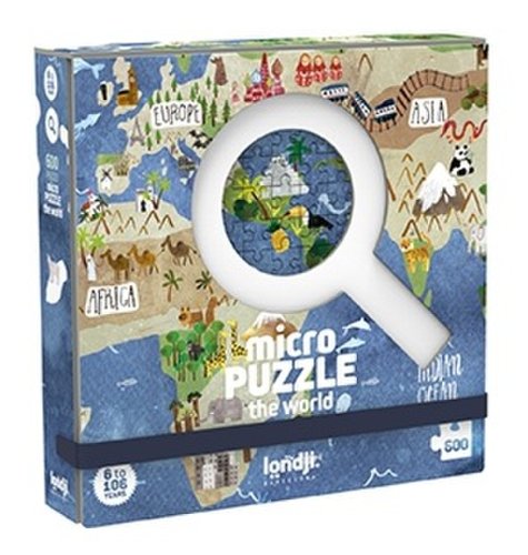 Micro puzzle continente 600 piese londji