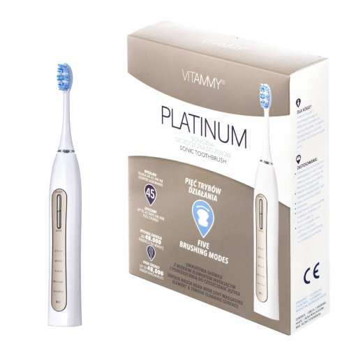 Periuta de dinti electrica vitammy platinum, 48000 vibratii/min, 5 moduri de periaj