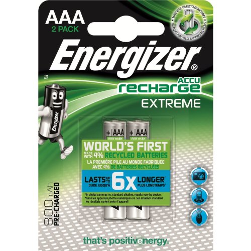Baterii reincarcabile aaa energizer extreme, 800 mah, 4 buc