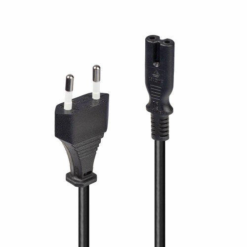 Cablu alimentare lindy euro c8 - iec c7, 5m, negru description connector a: euro mains plug connector b: iec c7 cable type: h03-vv-h2f 2 x 0.75mm colour: black https: www.lindy-international.com