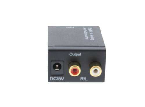 Convertor audio digital toslink+coax - analog 2x rca well