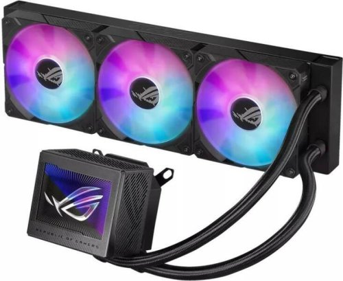 Cpu cooler asus rog ryujin iii 360 argb water block water block dimention: 89 x 91 x 101 mm block material (cpu plate): copper embedded fan: yes - speed: 5100 rpm + - 10% - air pressure: 5.53 mmh2o -