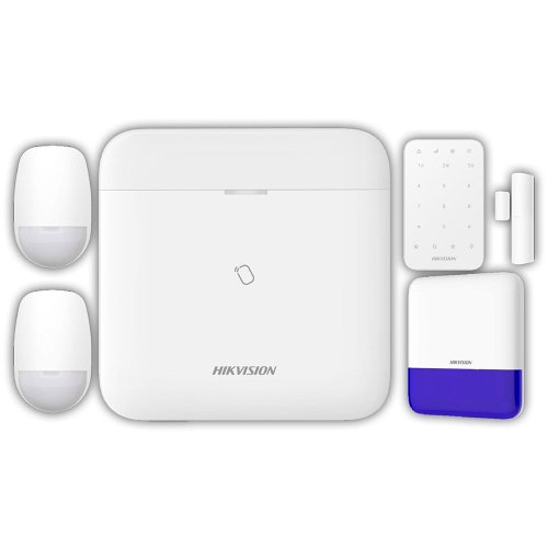 Kit de alarma wireless ax pro middle level ds-pwa96-kit2-we contine : ds-pwa96-m-we x 1;ds-pk1-e-we x 1;ds-ps1-e-we (blue) x 1;ds-pdp15p-eg2- we x 2;ds-pdmc-eg2-we x 1; sia dc09 (sia level 2, contact