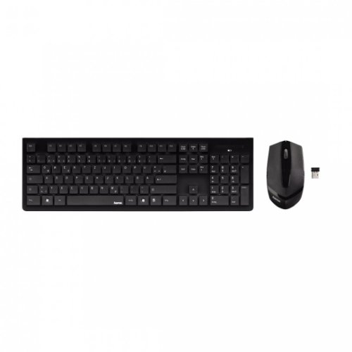 Kit hama tastatura mouse, wireless 2.4 ghz, negru