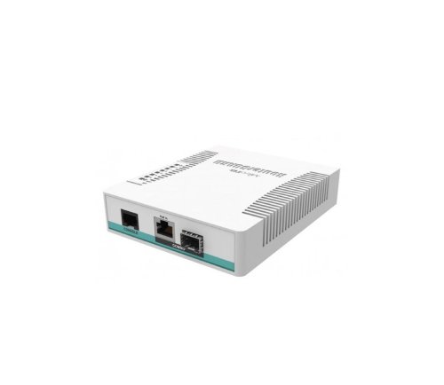Mikrotik cloud router switch 106-1c-5s, 1 cpu core count, ram: 128 mb ,flash storage: 16 mb, 1 ethernet combo ports, 5 sfp ports. serialport: rj45