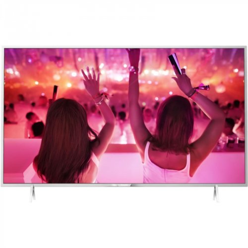 Televizor led smart philips 40pfs5501 12, diagonala 102 cm, full hd, android, picture performance index, clasa a+, argintiu