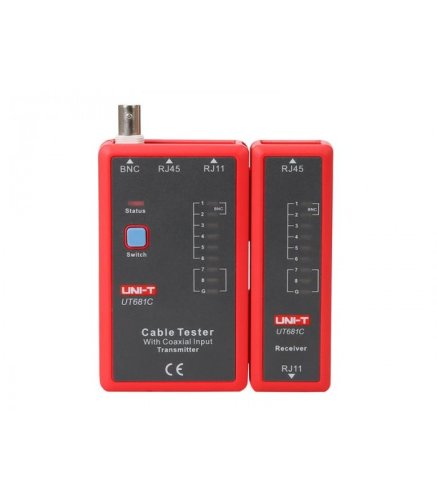 Tester pentru cablu retea, telefonic si bnc uni-t ut681c