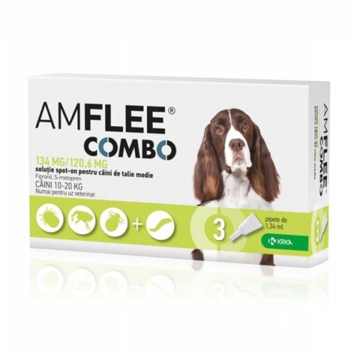 Krka Amflee combo dog, 134 mg m (10-20 kg) x 3 pipete
