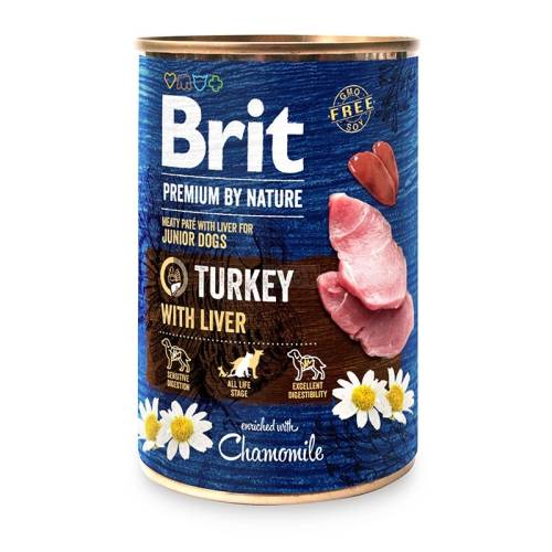 Brit premium by nature turkey with liver, 400 g