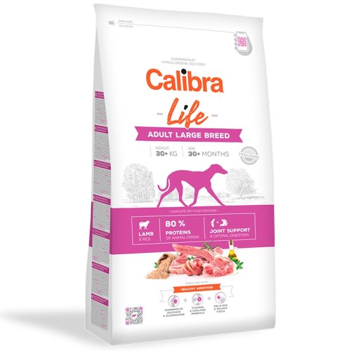 Calibra dog life adult large lamb, 2.5 kg