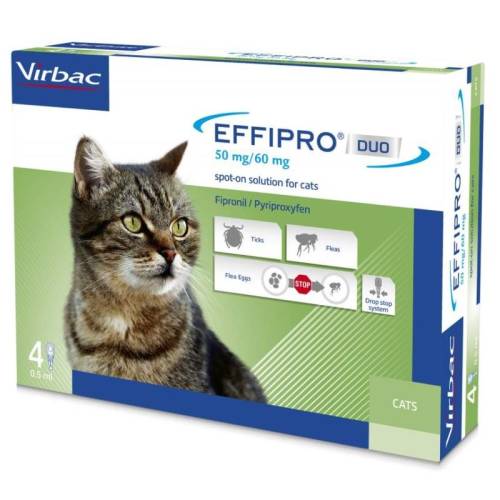 Virbac Effipro duo cat, 4 pipete