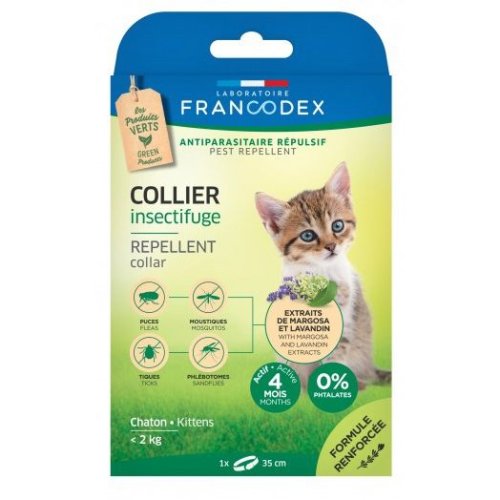 Francodex, zgarda antiparazitara kitten, 