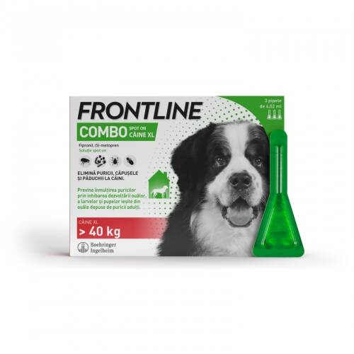 Frontline combo xl (40-60 kg) - 3 pipete antiparazitare