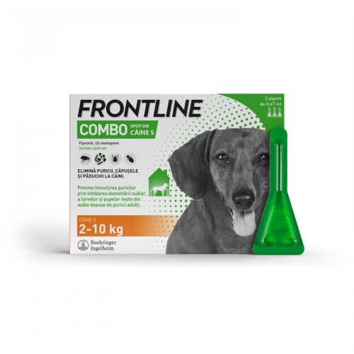 Frontline spot on caine s (2-10 kg) - 3 pipete antiparazitare