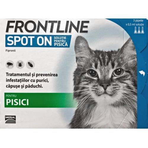 Merial Frontline spot on pisica -1 pipeta antiparazitara