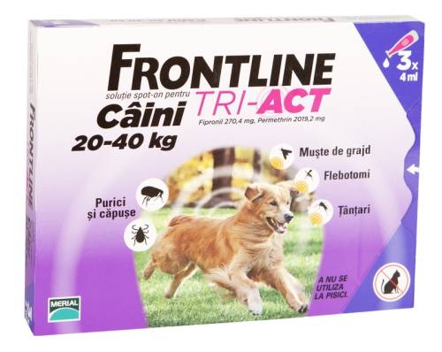 Frontline tri-act 20-40 kg 3 pipete