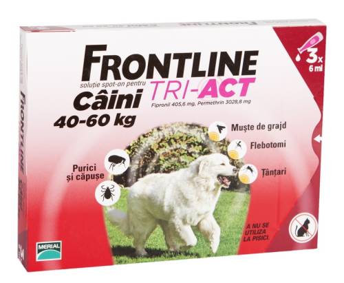 Frontline tri-act 40-60 kg 3 pipete