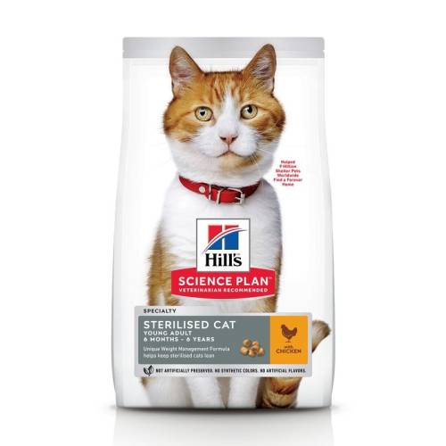 Hill's sp sterilised cat young adult hrana pentru pisici cu pui 1.5 kg