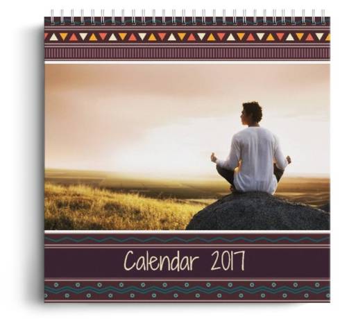 Photogo Calendar personalizat - ethnic - calendar de perete cu spirala metalica si agatatoare - panoramic mediu (29x21 cm)