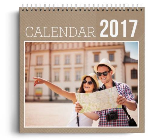Photogo Calendar personalizat - raster - calendar de perete cu spirala metalica si agatatoare - panoramic mare (42x29 cm)