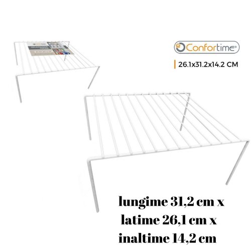 Raft metalic organizare dulapuri bucatarie-31 x 26cm-confortime