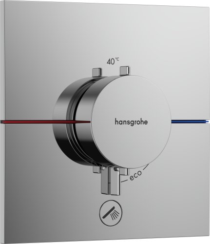 Baterie cada - dus termostatata hansgrohe showerselect comfort e cu montaj incastrat necesita corp ingropat crom